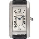 Cartier Tank Américaine 2489 (2002) - Wit wijzerplaat 19mm Witgoud (1/8)