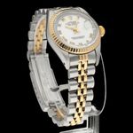 Rolex Lady-Datejust 69173 (1991) - White dial 26 mm Gold/Steel case (5/8)
