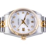 Rolex Datejust 36 16233 (1991) - White dial 36 mm Gold/Steel case (6/8)