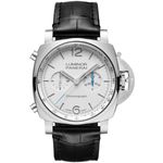 Panerai Luminor Chrono PAM01218 (2024) - White dial 44 mm Steel case (1/8)