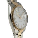 Rolex Oyster Perpetual Date 1505 (1970) - Wit wijzerplaat 34mm Goud/Staal (7/8)