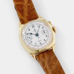 Omega Vintage Unknown (1936) - White dial 32 mm Yellow Gold case (3/8)