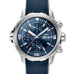 IWC Aquatimer Chronograph IW376806 (2023) - Blauw wijzerplaat 44mm Staal (1/1)