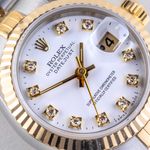 Rolex Lady-Datejust 69173 (1990) - White dial 26 mm Gold/Steel case (2/8)