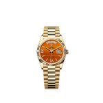Rolex Day-Date 36 128238 (2025) - Orange dial 36 mm Yellow Gold case (1/1)