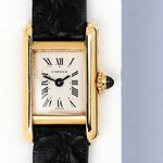 Cartier Tank 828001 (2003) - Wit wijzerplaat 16mm Geelgoud (5/8)