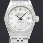 Rolex Lady-Datejust 79174 (2001) - Zilver wijzerplaat 26mm Staal (1/7)