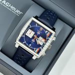 TAG Heuer Monaco CBL2115.FC6494 (2023) - Blauw wijzerplaat 39mm Staal (8/8)