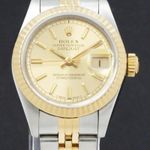 Rolex Lady-Datejust 69173 (1994) - Gold dial 26 mm Gold/Steel case (1/7)