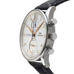 IWC Portuguese Chronograph IW371202 (Onbekend (willekeurig serienummer)) - Zilver wijzerplaat 41mm Staal (6/8)