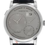 A. Lange & Söhne Lange 1 101.025 (2001) - Zilver wijzerplaat 39mm Platina (1/7)