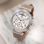 IWC Da Vinci Perpetual Calendar IW375803 (Unknown (random serial)) - Silver dial 42 mm Steel case (1/8)