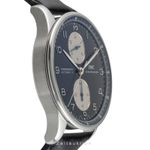 IWC Portuguese Chronograph IW371404 (Unknown (random serial)) - Black dial 41 mm Steel case (6/8)