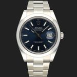 Rolex Datejust 41 126300 (2018) - Blue dial 41 mm Steel case (3/8)