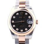 Rolex Datejust 31 178241 (2018) - Black dial 31 mm Gold/Steel case (1/1)