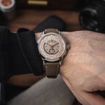 Patek Philippe World Time Chronograph 5935A-001 (2023) - Pink dial 41 mm Steel case (5/8)
