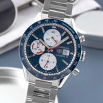 TAG Heuer Carrera Calibre 16 CV201AR.BA0715 (Unknown (random serial)) - Blue dial 41 mm Steel case (3/8)
