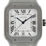 Cartier Santos WSSA0089 (2026) - Wit wijzerplaat 39mm Titanium (2/6)