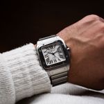 Cartier Santos 100 W200737G (2015) - Zilver wijzerplaat 38mm Staal (6/7)
