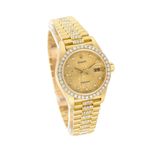 Rolex Lady-Datejust 69278 (1991) - Champagne dial 26 mm Yellow Gold case (3/5)