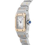 Cartier Santos Galbée 1567 (1996) - White dial 24 mm Gold/Steel case (4/8)