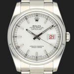Rolex Datejust 36 116200 (2012) - White dial 36 mm Steel case (3/8)