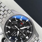 IWC Pilot Chronograph IW377710 (2016) - Zwart wijzerplaat 43mm Staal (4/8)