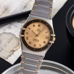 Omega Constellation 168.0068, 368.0865 (Unknown (random serial)) - Champagne dial 35 mm Gold/Steel case (3/8)