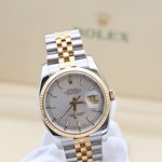 Rolex Datejust 36 116233 (Onbekend (willekeurig serienummer)) - Wit wijzerplaat 36mm Goud/Staal (3/8)