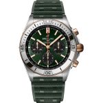 Breitling Chronomat 42 UB0134131L1S1 (2024) - Groen wijzerplaat 43mm Goud/Staal (1/1)