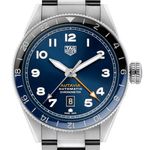 TAG Heuer Autavia WBE511A.BA0650 (2024) - Blue dial 42 mm Steel case (1/1)