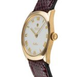 Rolex Cellini 4129 (1976) - Silver dial 25 mm Yellow Gold case (6/8)