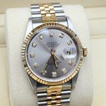 Rolex Datejust 36 16233 (1996) - Grey dial 36 mm Gold/Steel case (6/8)