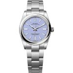 Rolex Oyster Perpetual 34 124200 (2025) - Paars wijzerplaat 34mm Staal (1/1)