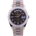 Rolex Day-Date 40 228345RBR (2022) - Brown dial 40 mm Rose Gold case (1/1)
