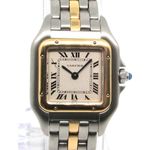 Cartier Panthère 1120 (Unknown (random serial)) - White dial 22 mm Gold/Steel case (1/6)