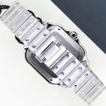 Cartier Santos WSSA0029 (2024) - Silver dial 35 mm Steel case (6/8)