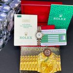 Rolex Oyster Perpetual 67193 (1990) - Zilver wijzerplaat 26mm Goud/Staal (2/7)