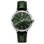 IWC Portofino Automatic IW357405 (2023) - Groen wijzerplaat 34mm Staal (1/1)