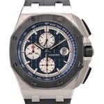 Audemars Piguet Royal Oak Offshore Chronograph 26401PO.OO.A018CR.01 (2016) - Blue dial 44 mm Platinum case (1/8)