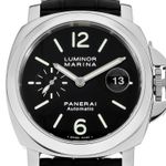 Panerai Luminor Marina Automatic PAM00104 (Unknown (random serial)) - Black dial 44 mm Steel case (2/3)