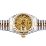 Rolex Lady-Datejust 69173 (1990) - Champagne dial 26 mm Gold/Steel case (6/8)