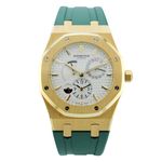 Audemars Piguet Royal Oak Dual Time 26120BA.OO.D088CR.01 (2008) - Wit wijzerplaat 39mm Geelgoud (1/8)