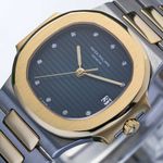 Patek Philippe Nautilus 3800/1 (1985) - Blauw wijzerplaat 39mm Goud/Staal (2/6)