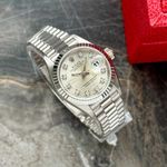 Rolex Lady-Datejust 69179 (1990) - Silver dial 26 mm White Gold case (2/8)