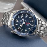 Omega Seamaster Diver 300 M 2535.80.00 (2008) - Blue dial 41 mm Steel case (2/8)