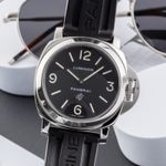 Panerai Luminor Base Logo PAM00000 (2009) - Zwart wijzerplaat 44mm Staal (3/8)