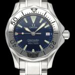Omega Seamaster Diver 300 M 2285.80.00 (2008) - Blue dial 28 mm Steel case (1/8)