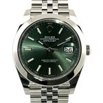 Rolex Datejust 41 126300 (2025) - Groen wijzerplaat 41mm Staal (1/8)