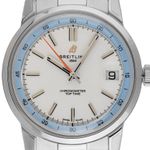 Breitling Top Time AB3113281A1A1 (2025) - Zilver wijzerplaat 38mm Staal (1/7)